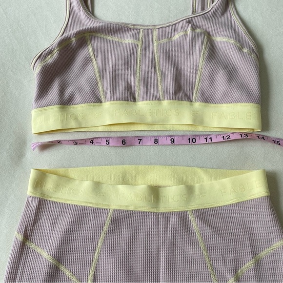 Fabletics Waffle Bra & Legging Lounge Set S/M - Picture 6 of 7